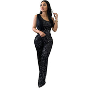 Women's Gala Glimmer Sequins Jumpsuit