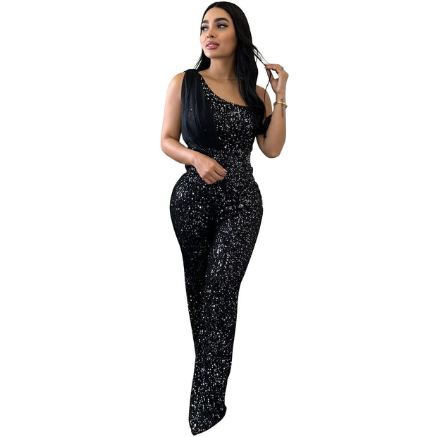 Women's Gala Glimmer Sequins Jumpsuit