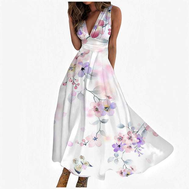 Women's Gliding Gift Sleeveless Maxi Dress