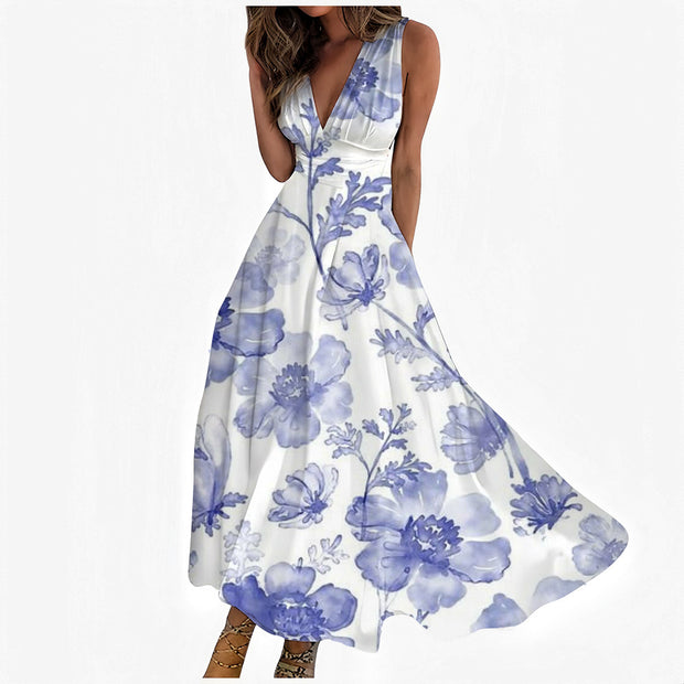Women's Gliding Gift Sleeveless Maxi Dress