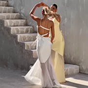 Women's Fashion Temperament Waist-Controlled Dress