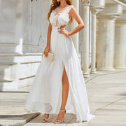Chiffon Lace Trailing Wedding Swing Dress