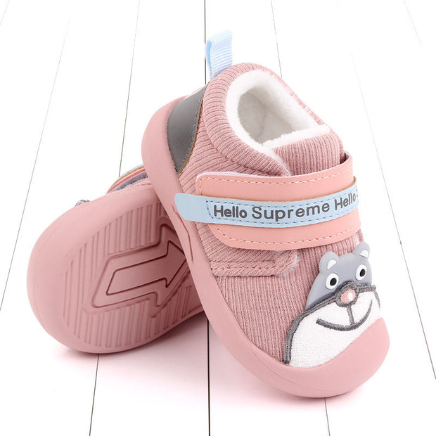 Plush baby indoor shoes