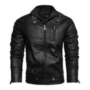 Men's Leather Bomber Jacket