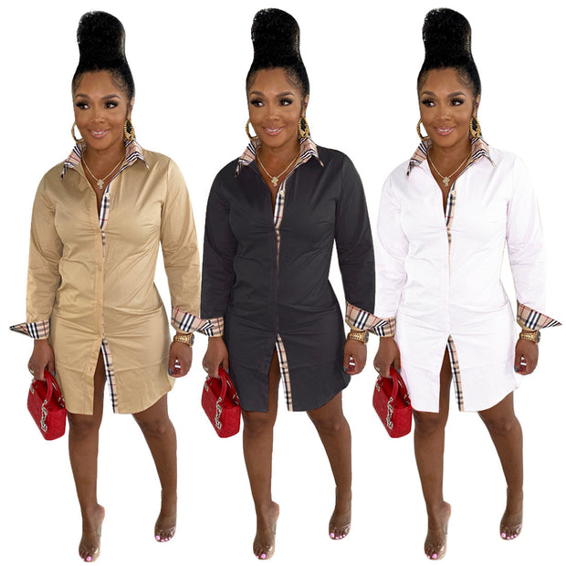 Women's Berry Bur Shirt Dress