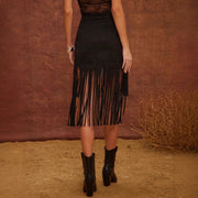 Western Studded Asymmetrical Hoedown Skirt