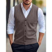 Men's Sleeveless Four Seasons Cardigan Vest