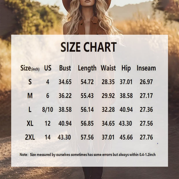 Women's Vintage Western Fringe Jumpsuit