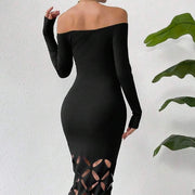 Elegant X-Ray Vision Bodycon Dress