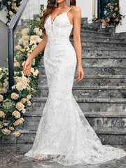 Women's Fashionable Slim-fit Sheath Wedding Dress