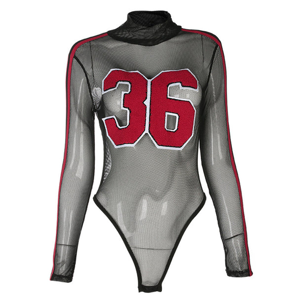 New Long-Sleeved "I Can Play" Perspective Stripes Bodysuit