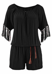 Women's Sexy Tassels Jumpsuit
