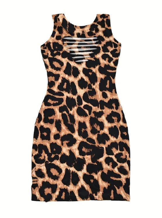 Ladies Leopard Welcome to the Jungle Dress