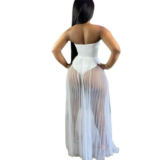 Sexy Mesh See-Through Dress