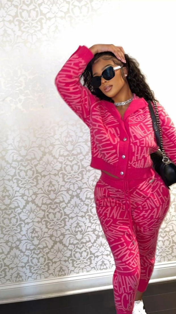New Women's Coco Chanel Two-Piece Lounging Suit