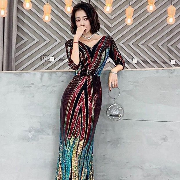 New Beautiful Fishtail Stage Chorus Performance Dress