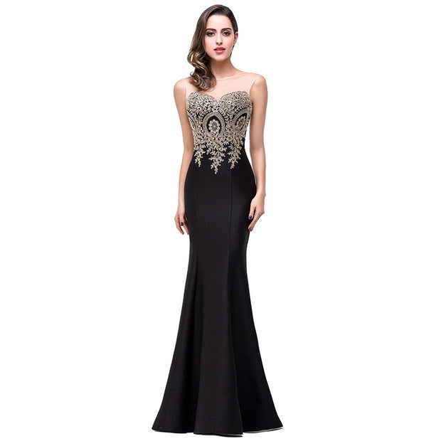 Women's Hollow Fishtail Evening Gown