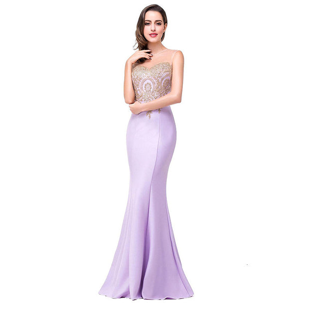 Women's Hollow Fishtail Evening Gown