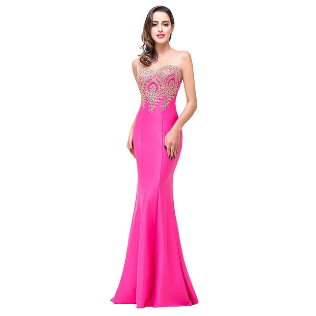 Women's Hollow Fishtail Evening Gown