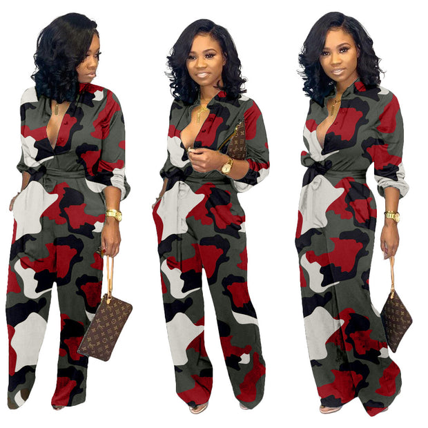 Women's Camouflage Shimmy Jumpsuit
