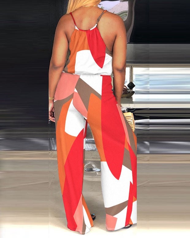 Puzzle Me Pleated Jumpsuit