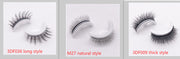 Reusable 3D Mink Lashes Natural False Eyelashes Self Adhesive Fake Glue Free Makeup Eyelash Extension Silk