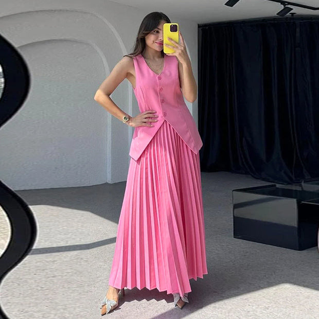 Women's Elegant Two-Piece Double Breasted Suit