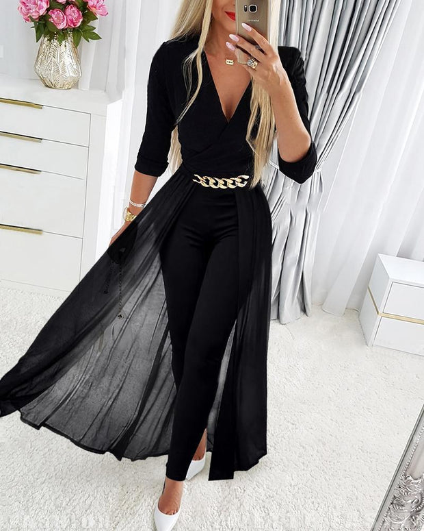 Women's Elegant Black Out Jumpsuit