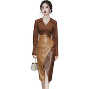 Autumn Two-Piece Ladies Professional Suit Skirts