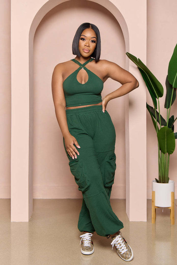 Women's Wide Leg Pants Two-Piece Suit