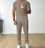 Polo Short Sleeve 2-Piece Men's Suit