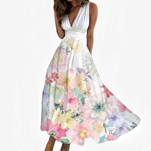 Women's Gliding Gift Sleeveless Maxi Dress