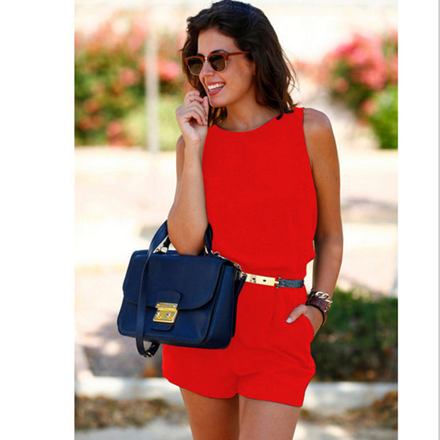 Power Play Belted Jumpsuit