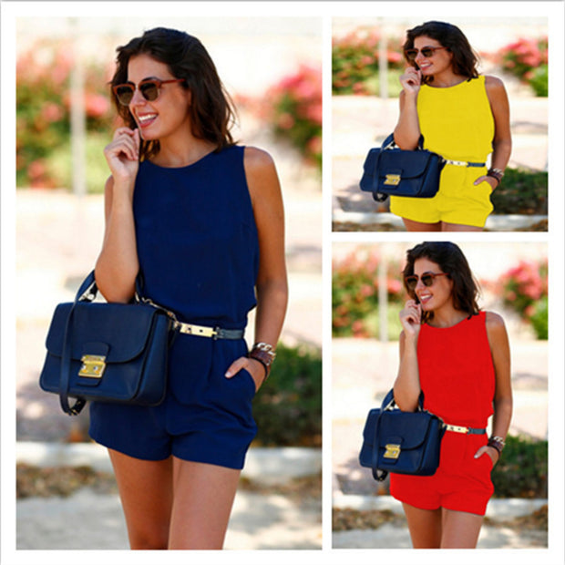 Power Play Belted Jumpsuit