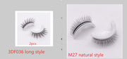 Reusable 3D Mink Lashes Natural False Eyelashes Self Adhesive Fake Glue Free Makeup Eyelash Extension Silk