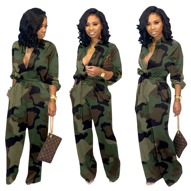 Women's Camouflage Shimmy Jumpsuit