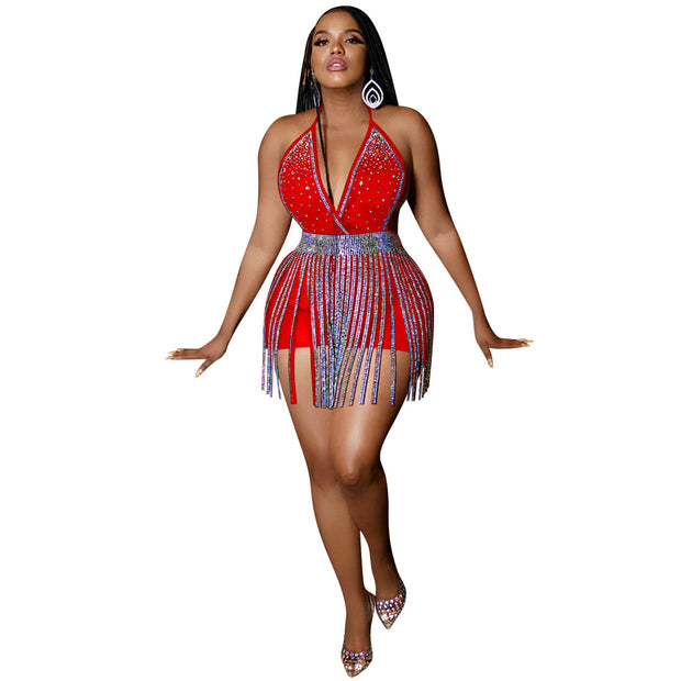 Savage Elegance Two-Piece Jumpsuit