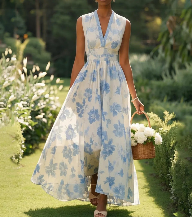 Women's Gliding Gift Sleeveless Maxi Dress