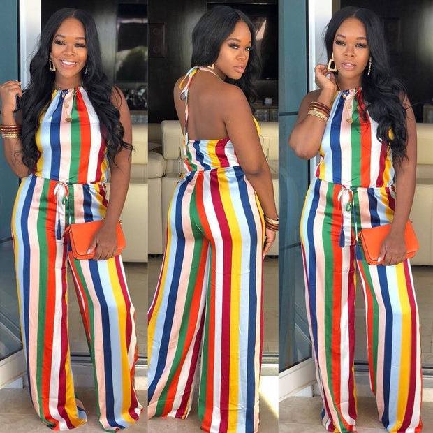 Women's Somewhere Over The Rainbow Casual Jumpsuit