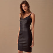 Women's Date Night Leather Dress
