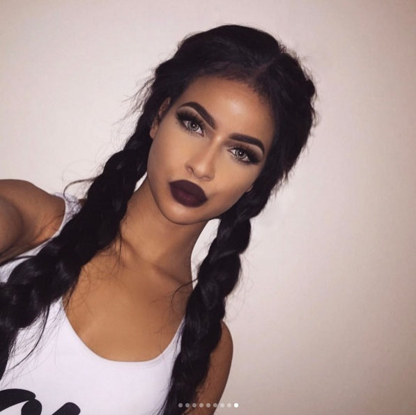 Long Braids Human Hair Wig