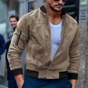 Single-breasted Cardigan Coat For Men