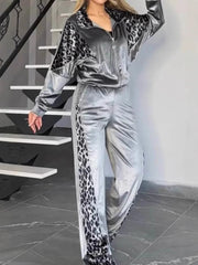 Women's Color Blocking Tiger Suit Set