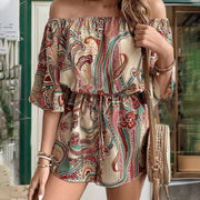 Ethnic Printed One Piece Shorts