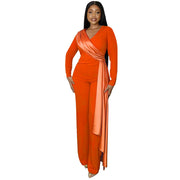 Spring And Autumn Slim Fit Women's Straight Jumpsuit