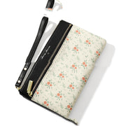 Women's Long Wallet Korean Style Large-capacity Hand Zipper Bag Floral Leather Long Purses And Handbags Women Bags