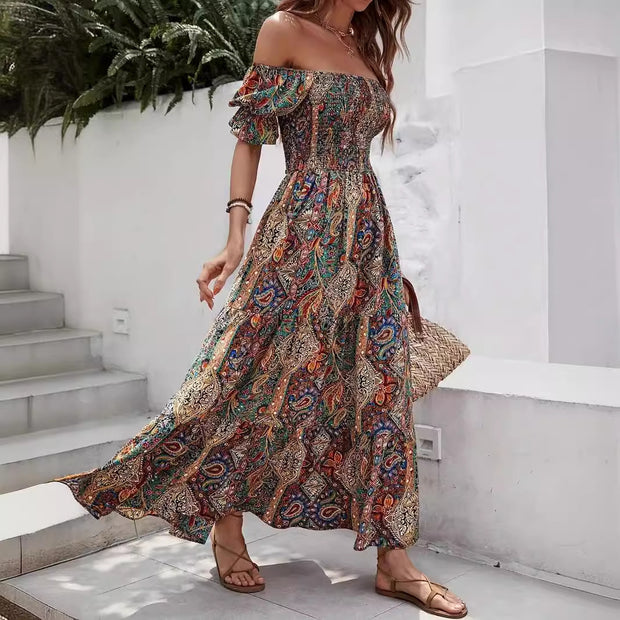 The Paisley Princess Sleeves Dress