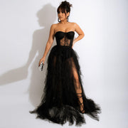 Women's Classy Watergate Chiffon Dress