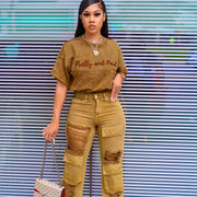 Women's Pretty & Paid Denim Set