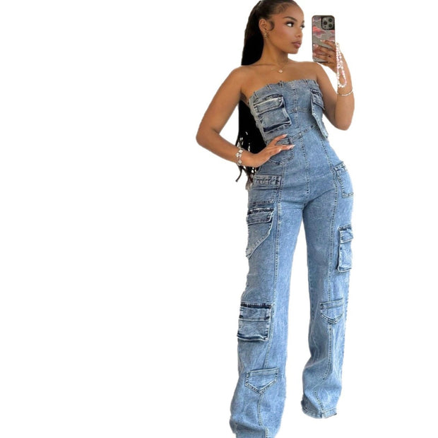 Women's Danty Denim Jumpsuit